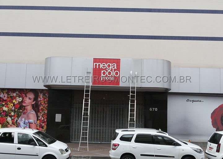 Letreiro para loja de roupas do Brás em São Paulo - Letreiros Montec