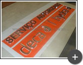 Letra de aço inox com acabamento polido para empresa Deca Hydra, loja de serviço autorizado