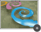 Letreiro: Logotipo em aço galvanizado colorido