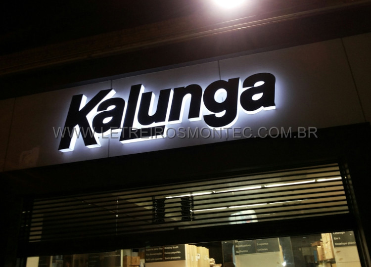 Letreiro leds indireto