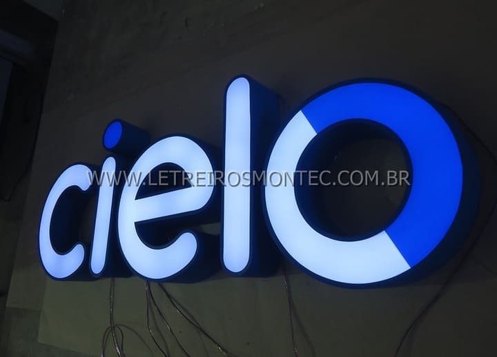 Letreiro luminoso led