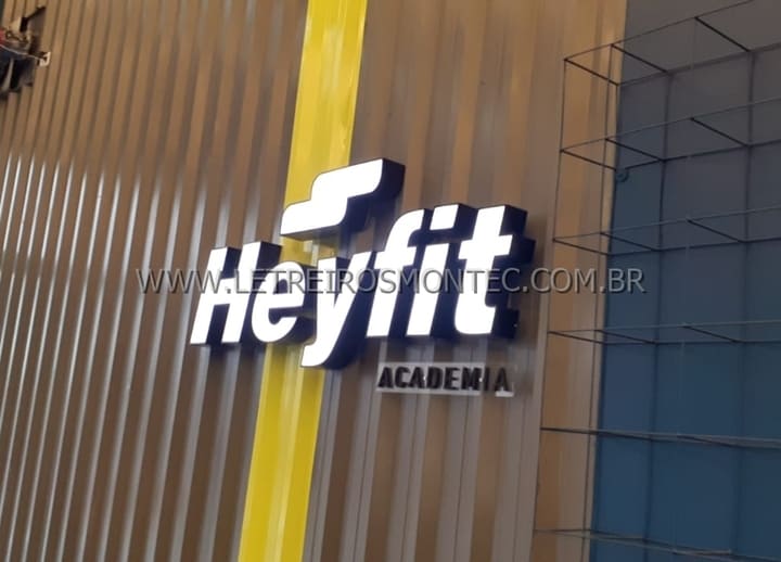 Letreiro luminoso led