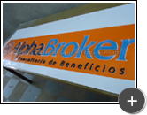 Letras de acrílico com impressão