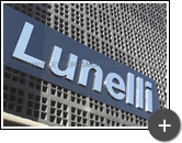 Letreiro para a fachada da loja Lunelli