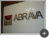 Letreiro para o escritório da ABRAVA - Associação Brasileira de Refrigeração de Ar Condicionado , Ventilação e Aquecimento