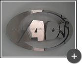 Letreiro de escritório em aço inox com alto brilho