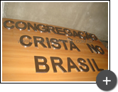 Letras de inox escovado para o letreiro da igreja Congregação Cristã no Brasil