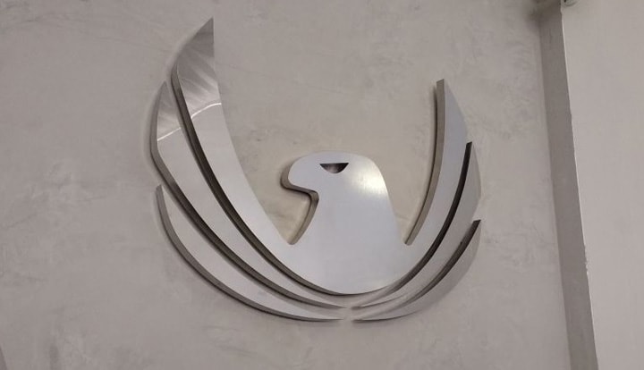 Letra caixa aço inox polido